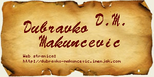 Dubravko Makunčević vizit kartica